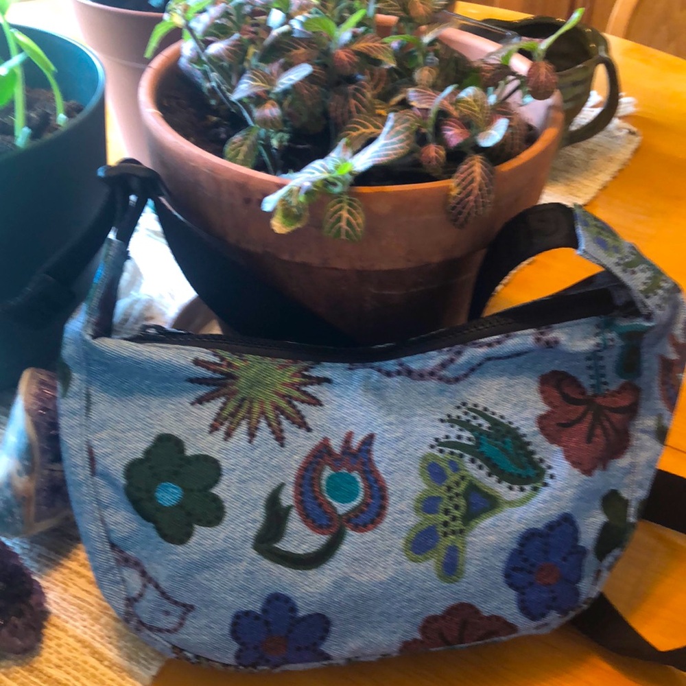 Charming BAGGU small crossbody. Excellent condition. One zip compartment. 10x6x3